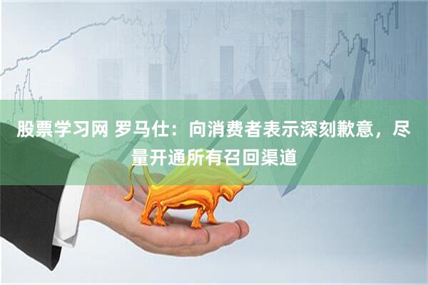 股票学习网 罗马仕：向消费者表示深刻歉意，尽量开通所有召回渠道